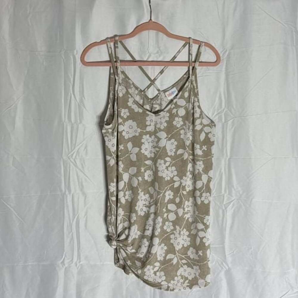 Lularoe Daniella Sleeveless Cross Back Camisole Top